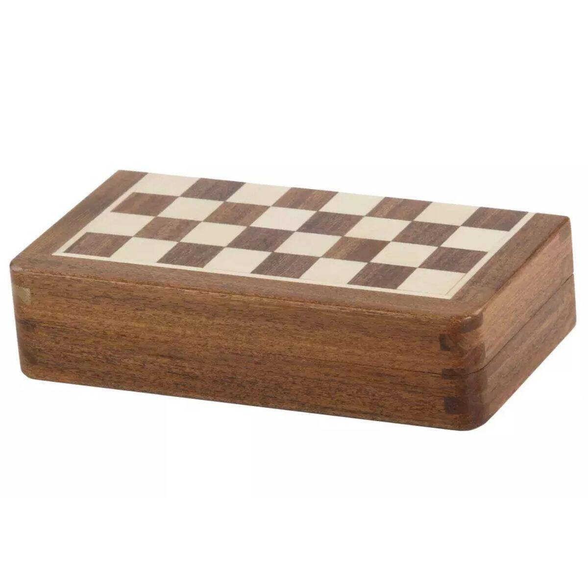 Juego de ajedrez magnético de 7" (18 cm) de madera maciza de acacia 5 - Imagen 2