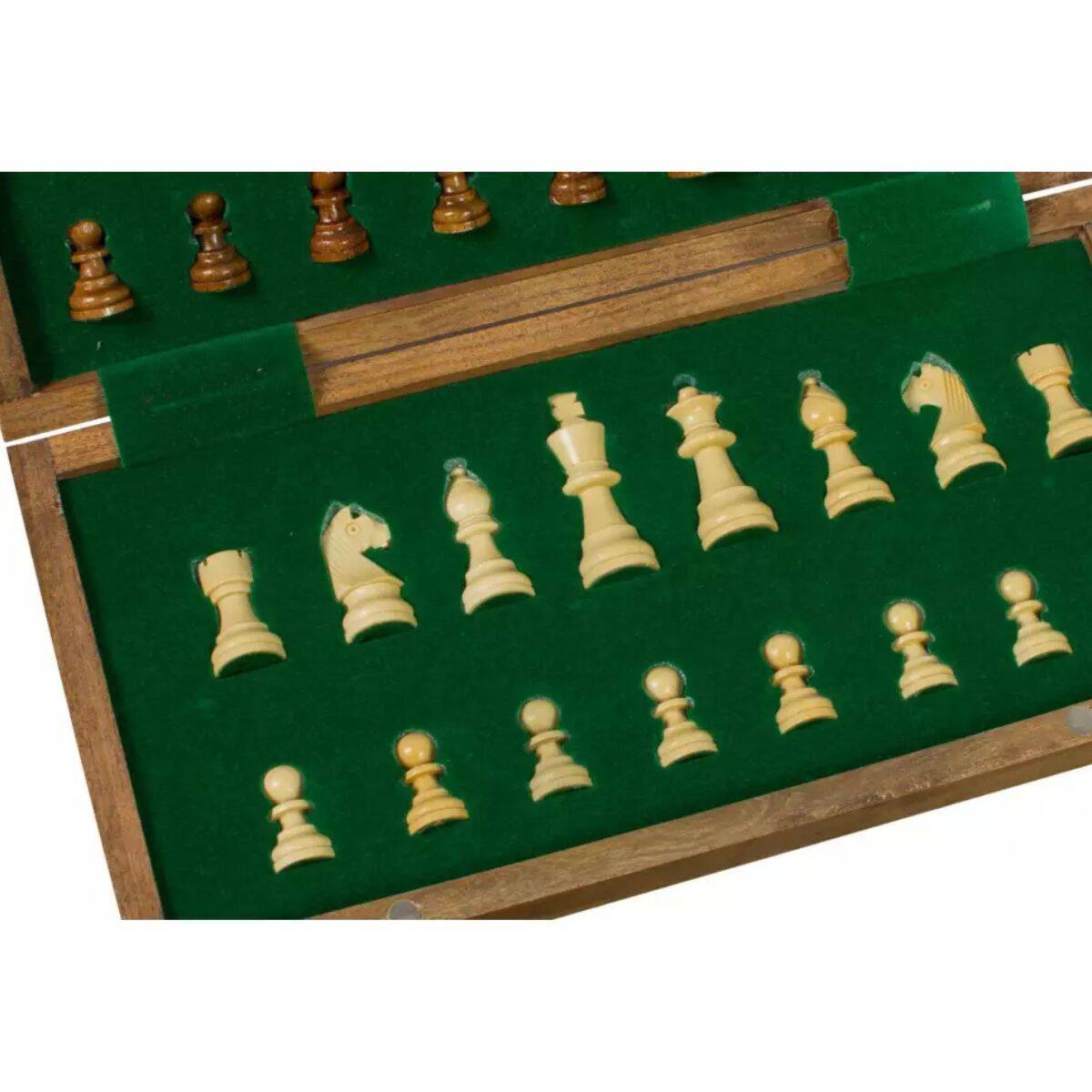 Juego de ajedrez magnético de 7" (18 cm) de madera maciza de acacia 5 - Imagen 6