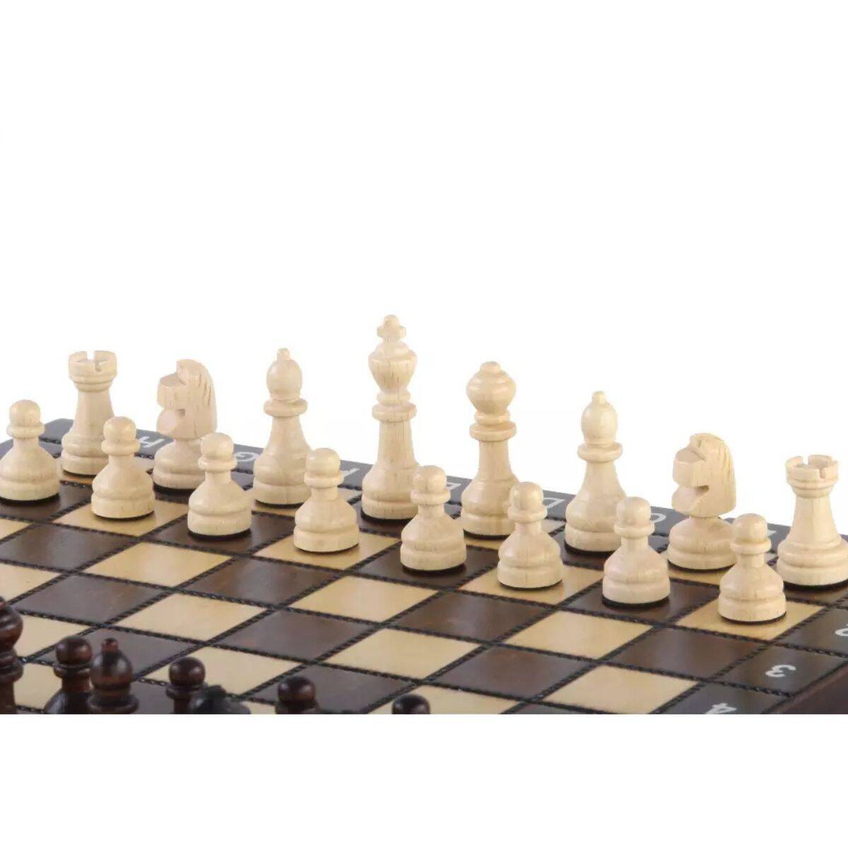 Juego de ajedrez de viaje 3 en 1: ajedrez/damas/blackgammon - Imagen 4