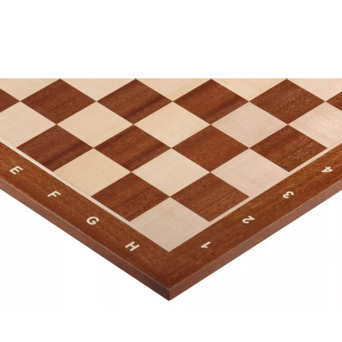 Tablero de ajedrez de madera Caoba y Sapeli - Imagen 2