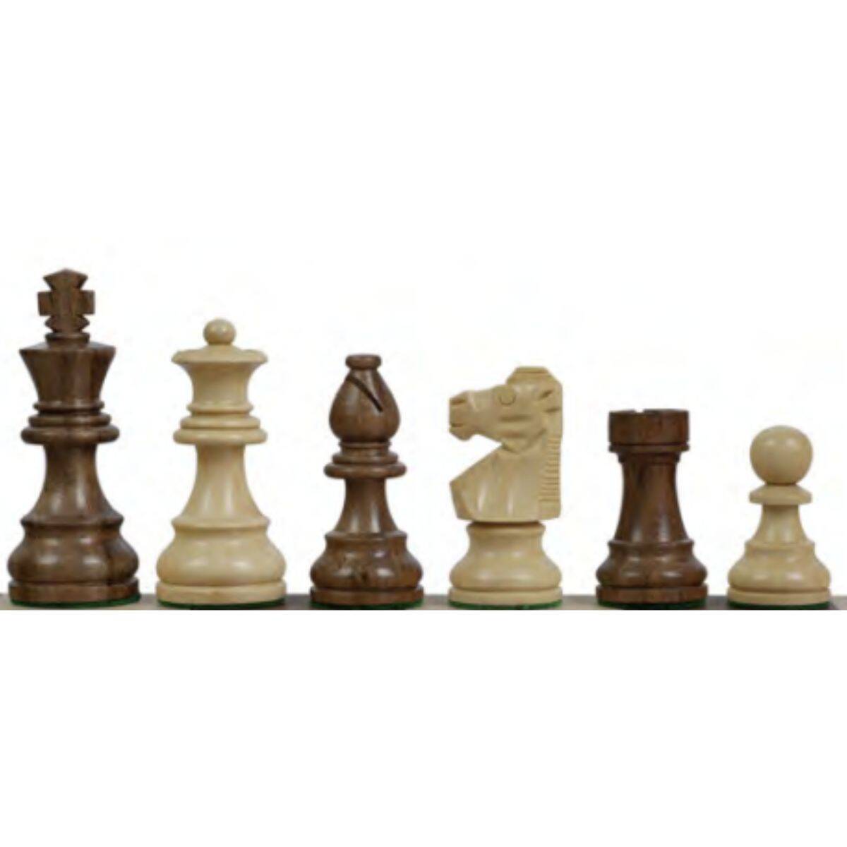 Piezas de ajedrez de madera acacia francesa 3,5" - Imagen 2